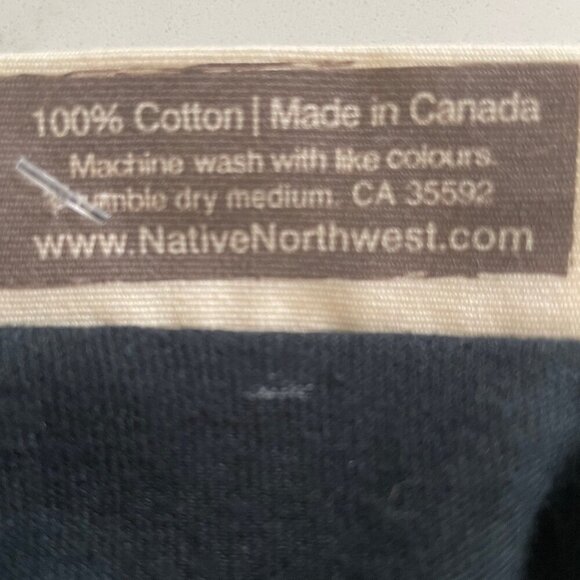 Native Origins Whale Tradition SS Crew Neck Cotton T Shirt Blue & Gray NSz M NWT - Picture 9 of 10